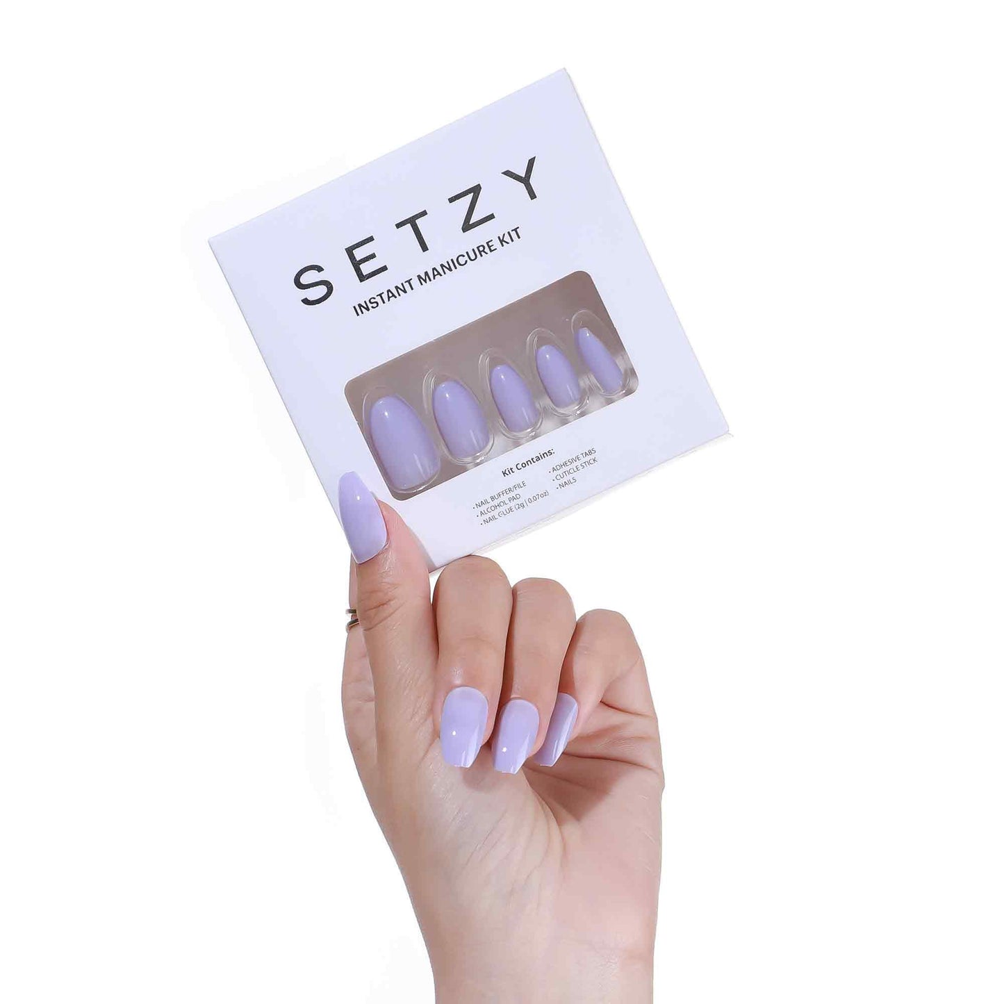 Purple Short Coffin Press On Nails | Lavender Press On Nails | Nail Press On |Short Nails Purple | Fake Nail| Glue On Nail|False Nail