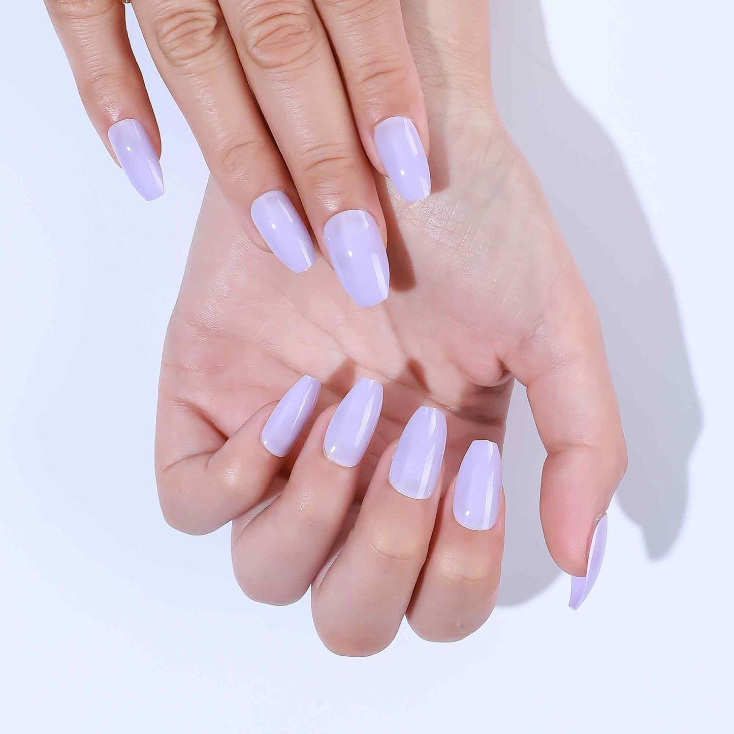 Purple Short Coffin Press On Nails | Lavender Press On Nails | Nail Press On |Short Nails Purple | Fake Nail| Glue On Nail|False Nail