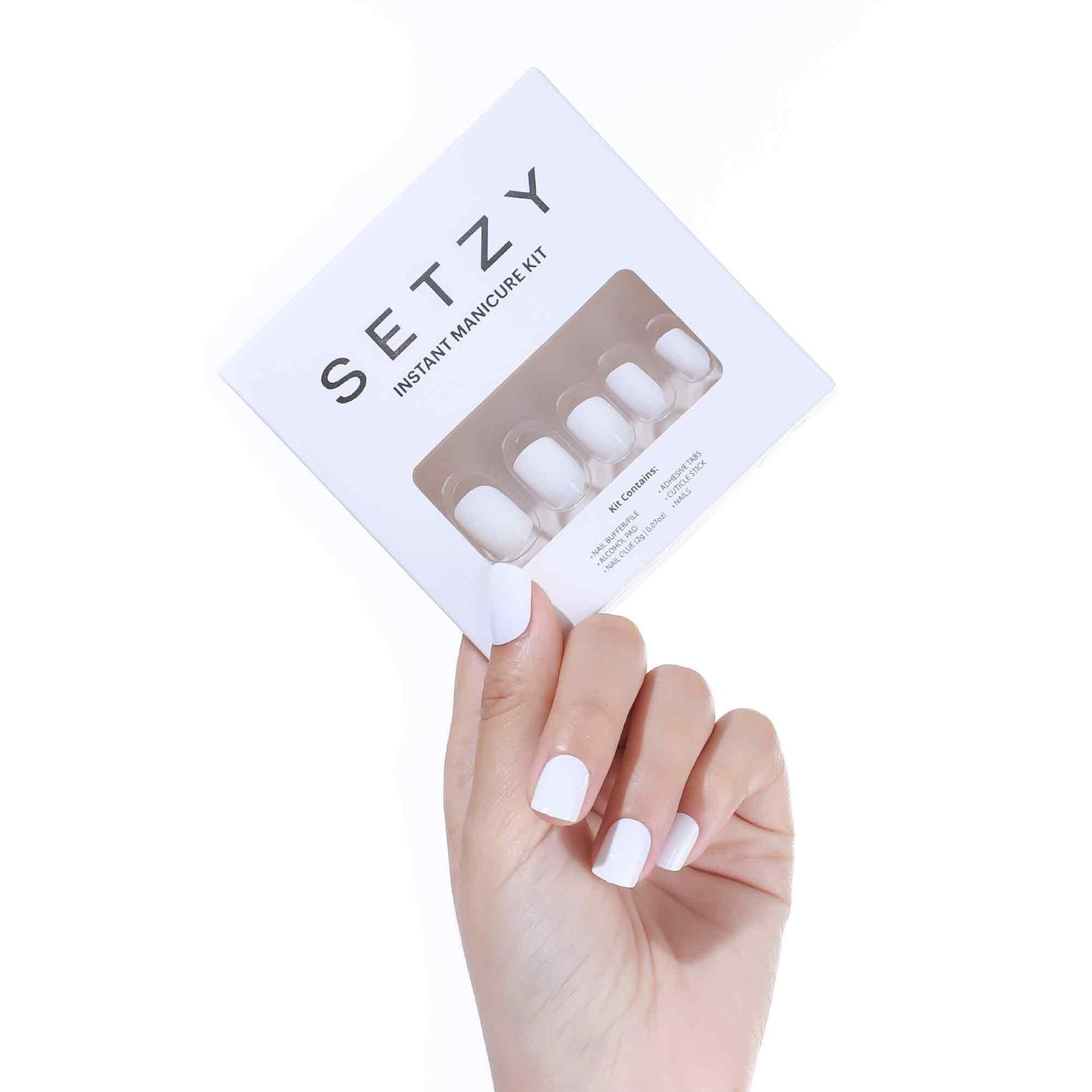 Solid White Short Square