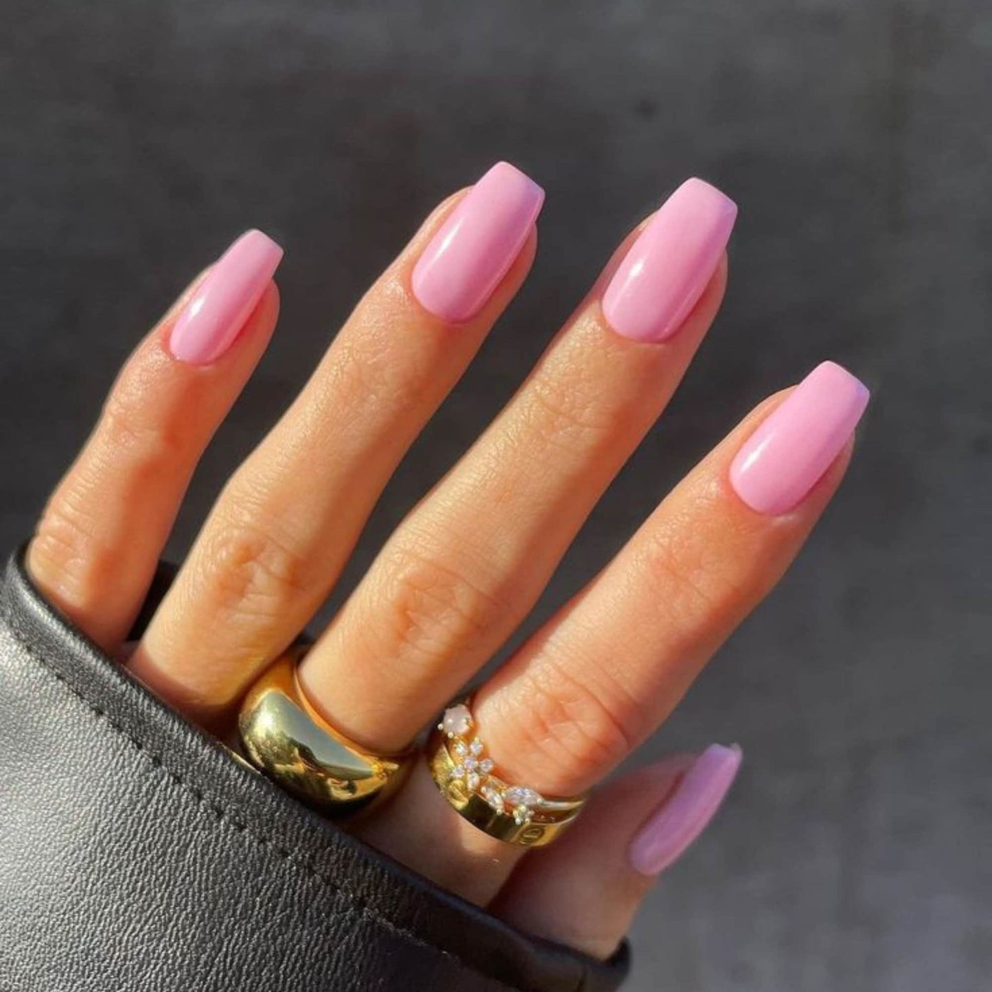 Pink Short Coffin Ballerina Press On Nails| Pink Press On Nails Short| Pink Nails Press On| Short Press On Nails| Press On Nails Short