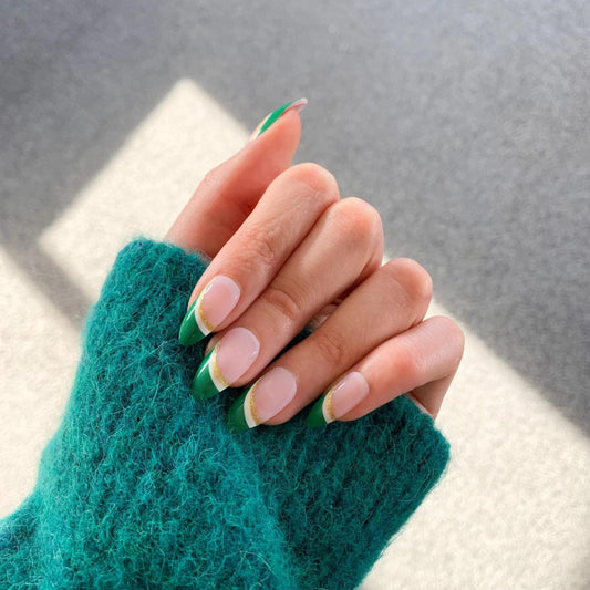 Green White Gold Slant French