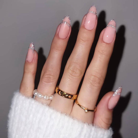 Glitter Outline French