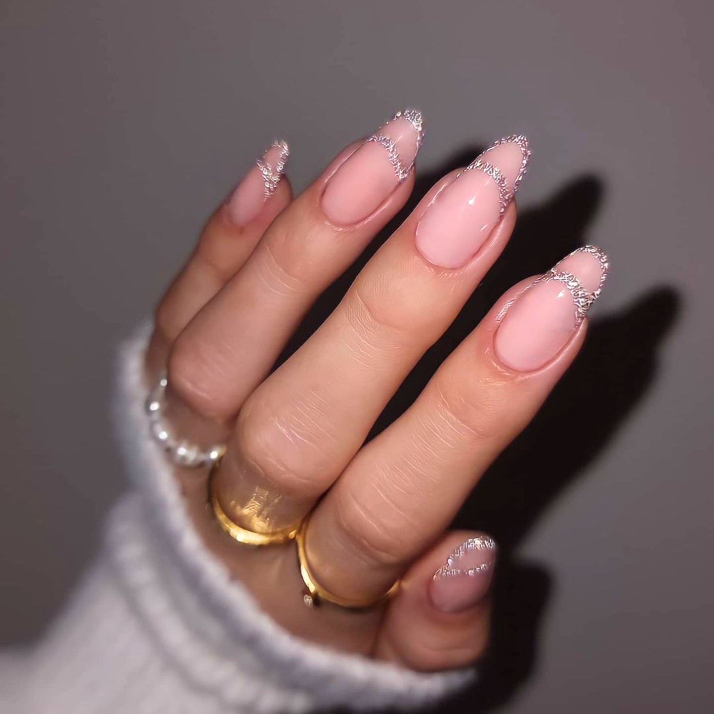 Glitter Outline French