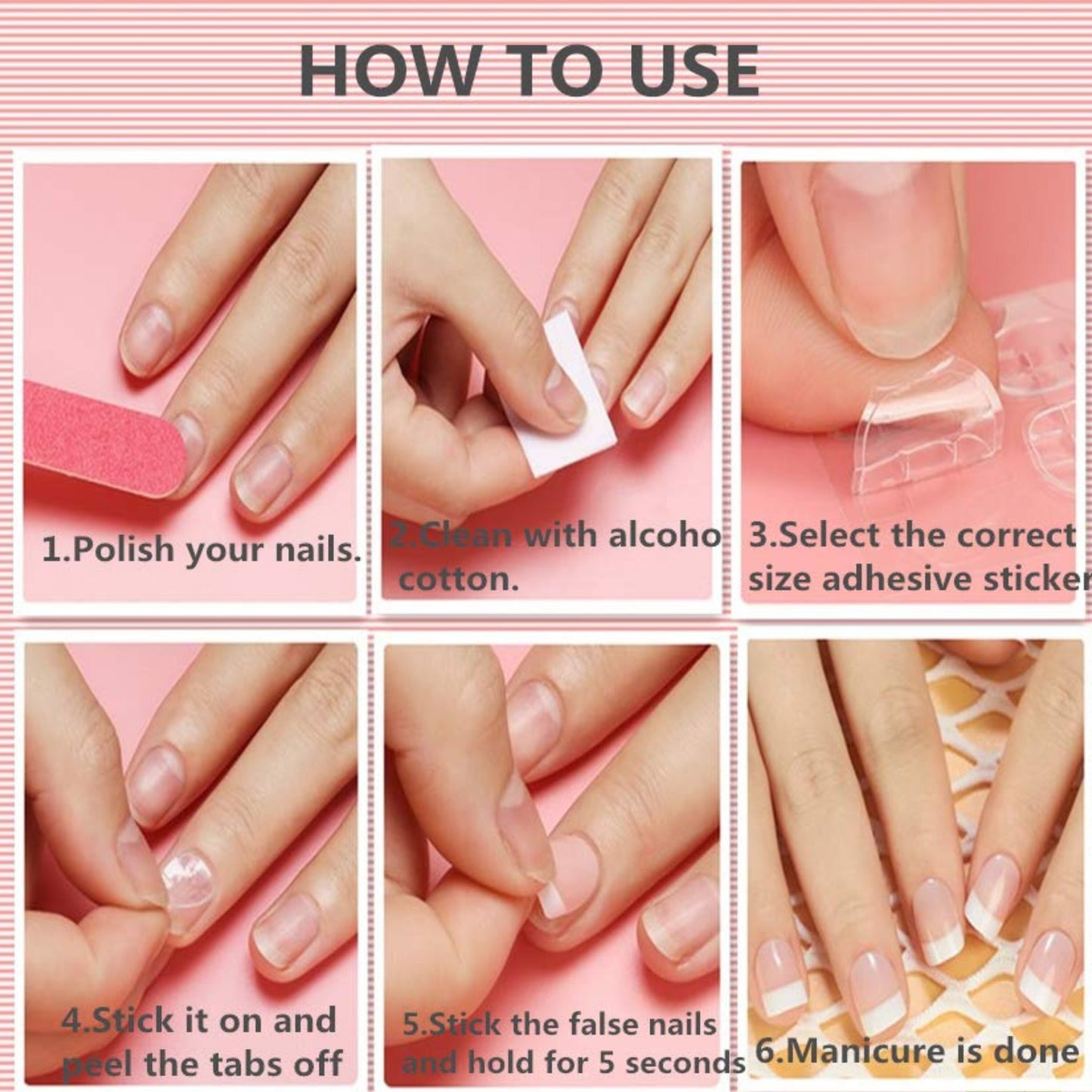 24 pcs Nail Adhesive Tabs