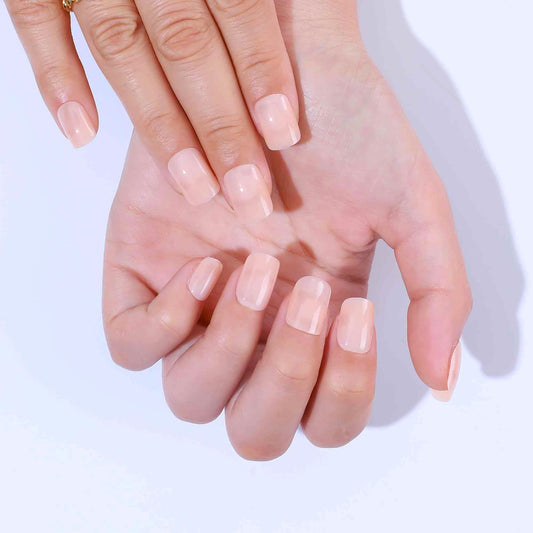 Solid Nude Press On Nails| Press On Nails Short Square| Nails Press On| Fake Nails| Short Square Press On Nails| Press On Nails Short
