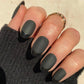Matte Black With Glossy French Tip